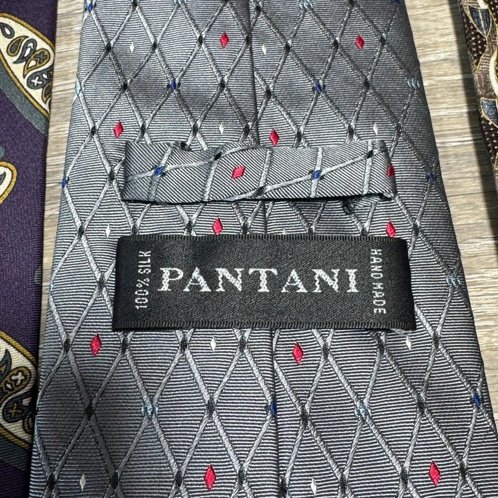 Lot of 7 Various Ties Pantani Rafaello Cougar Courtenay Austin Oleg‎ Cassini Tie